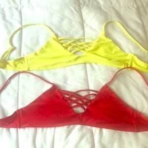 ♥️💛Red and Yellow Bathing Suit Tops💛♥️